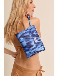 Pochette imprimée Blue Indigo