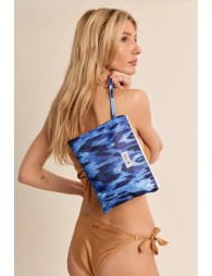 Pochette imprimée Blue Indigo