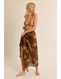 Long sarong in semi-transparency