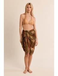Long sarong in semi-transparency