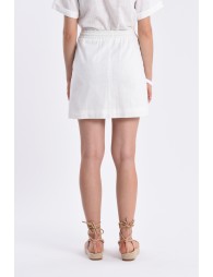 Pocket mini skirt in English lace
