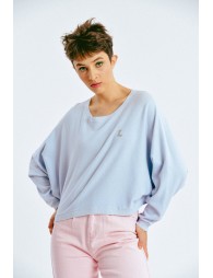 Wide armhole crop sweater