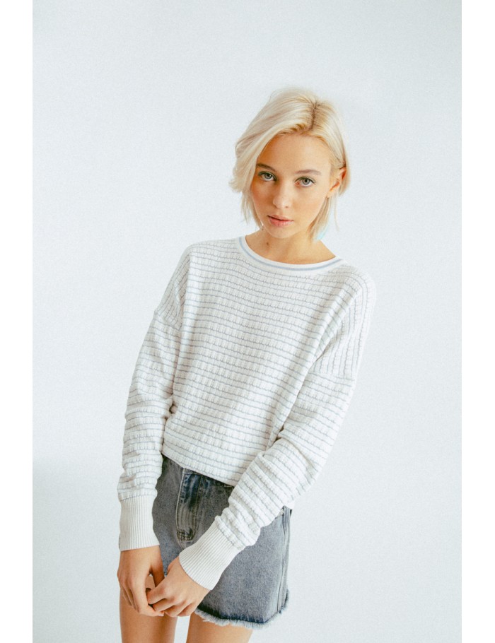 Graphic knitted jumper