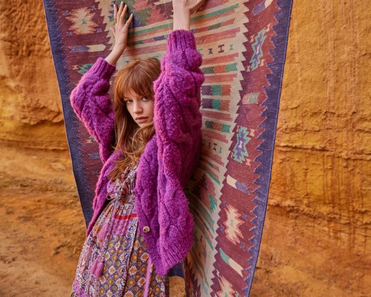 Molly Bracken, retro-bohemian fashion in Fall-Winter colors